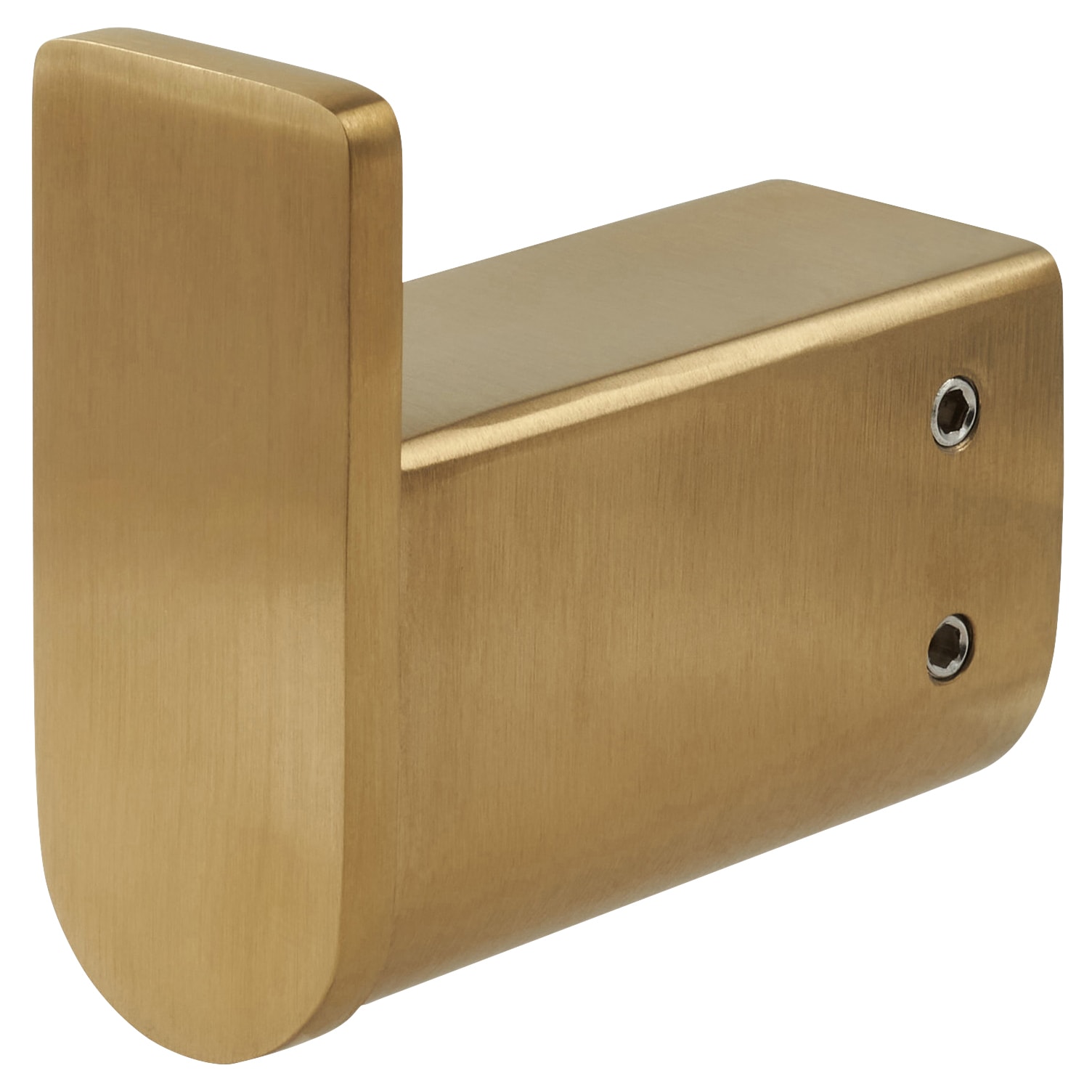 Designer Robe Hook - 65 x 60 x 26mm - PVD Satin Brass