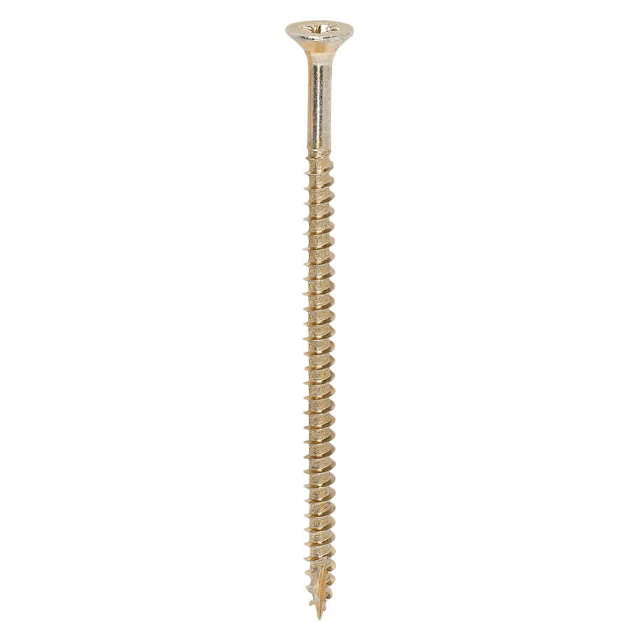 Classic Pozi Countersunk Wood Screws - 5.0 x 90mm - Yellow Zinc - Pack of 100