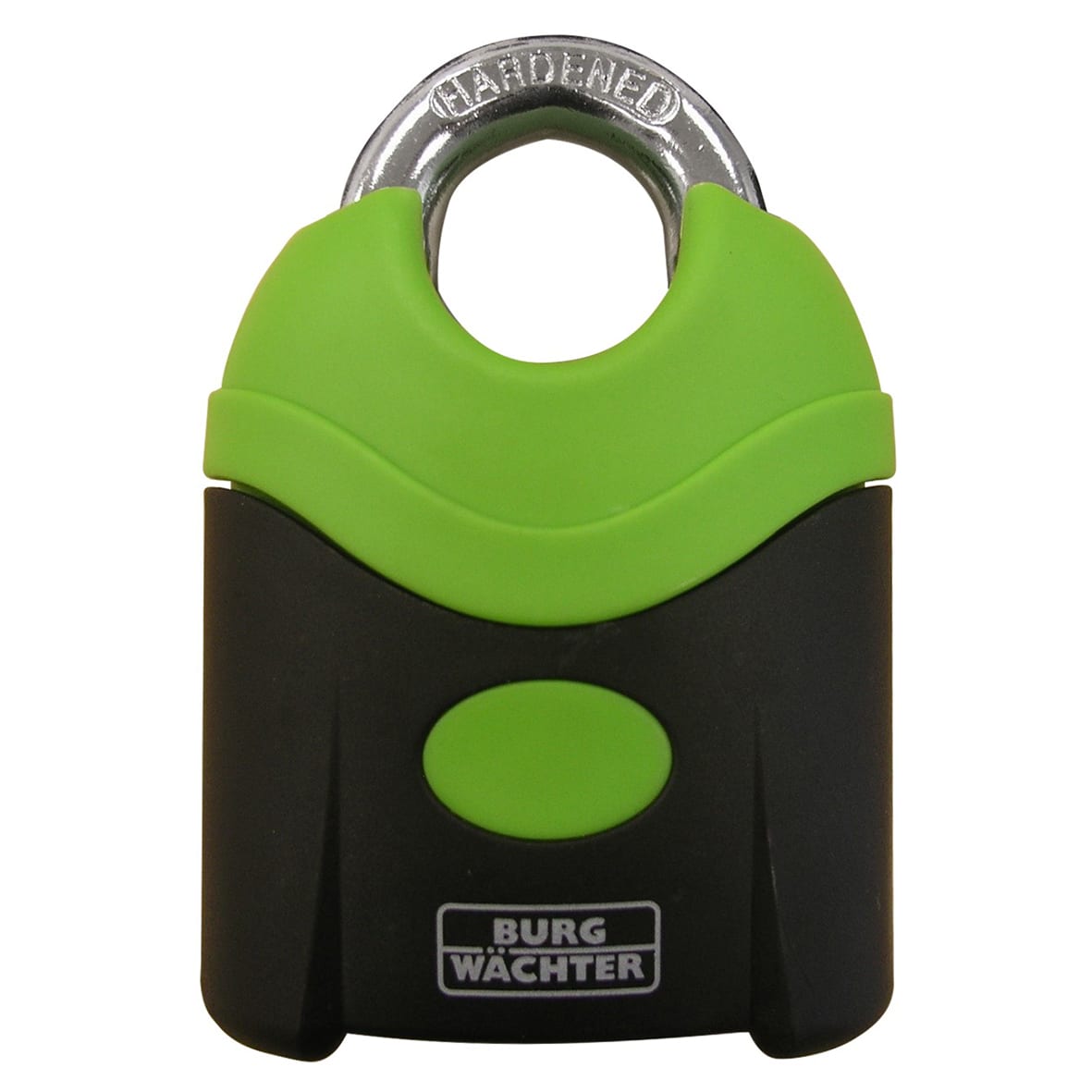 Closed Shackle Emerald Padlock - 70mm Body - 17 x 21mm Shackle - Green