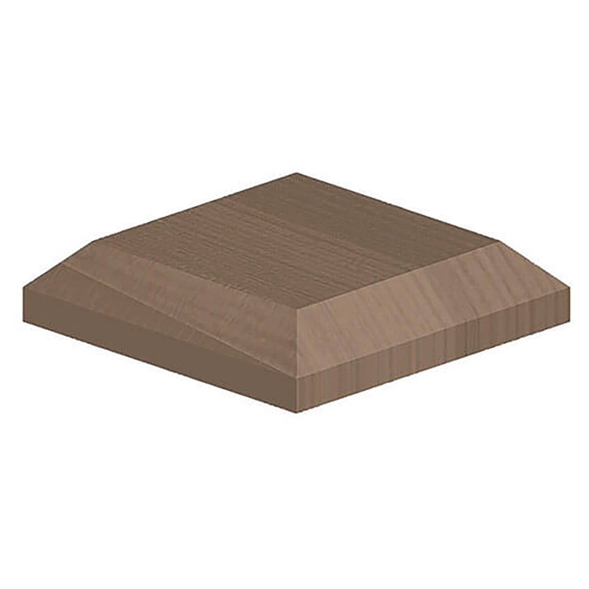 Fence Post Caps for 4" / 100mm Posts - Brown