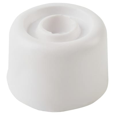 PVC Floor Door Stop - 20 x 33mm - White - Pack of 10