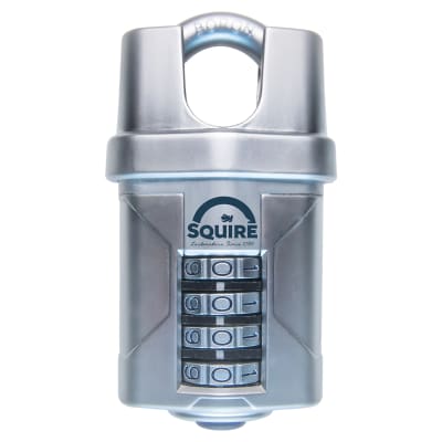VULCAN COMBI 50CS Combination Closed Shackle Padlock - 50mm Body - 22 x 15mm Shackle - Blue