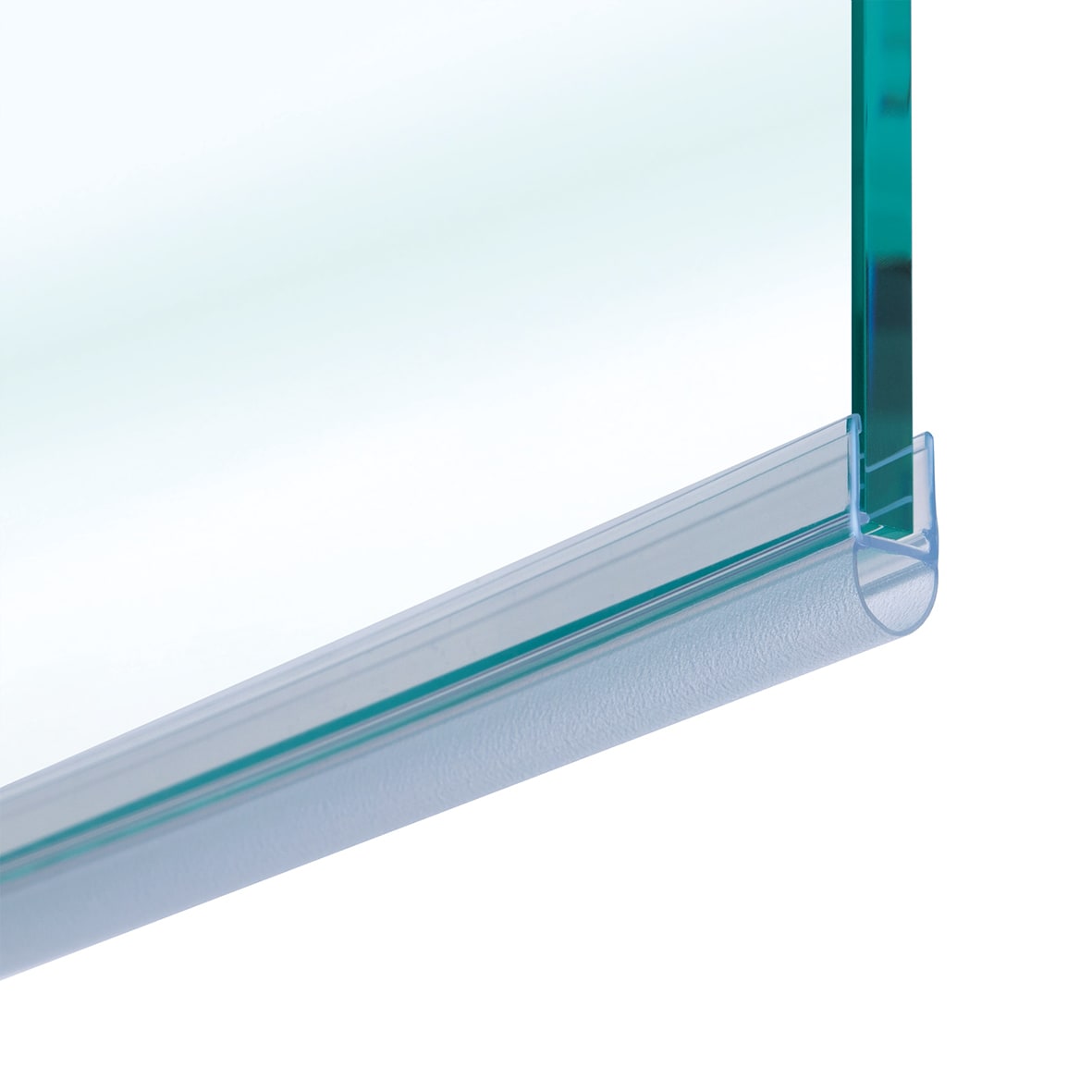 Clear PVC Shower Seal - Bubble Seal - Suits 6-8mm Glass