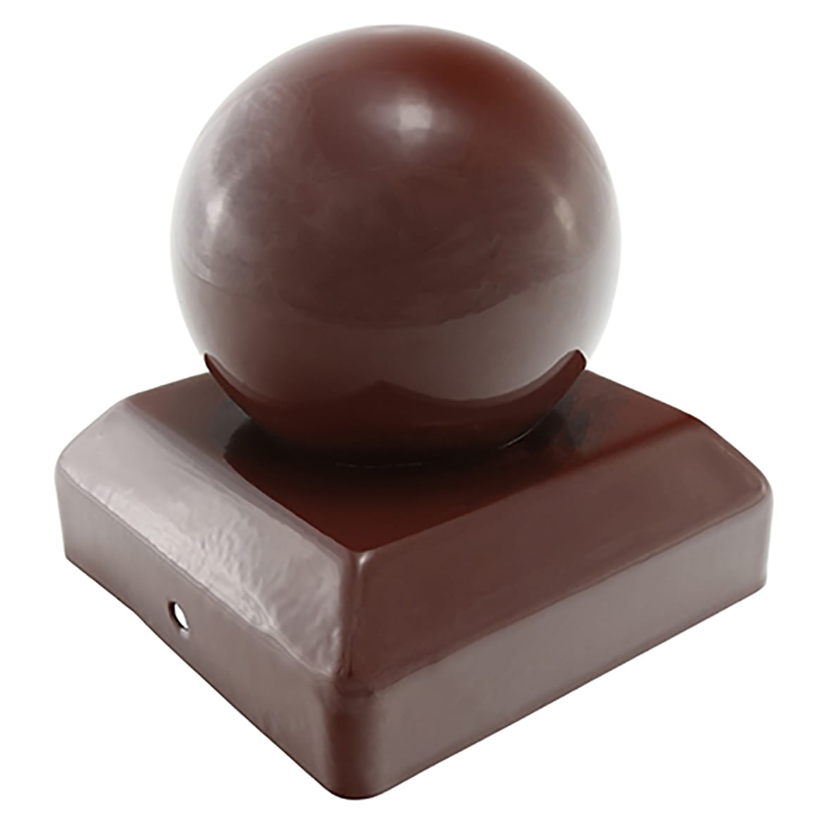 Ball Fence Post Cap for 3" / 75mm Posts - Oxide Red