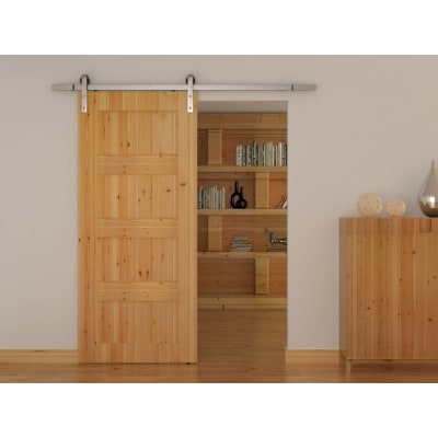 slide Barn Strap Sliding Door Gear Kit - 2000mm Track - 150kg Max Door - Stainless Steel
