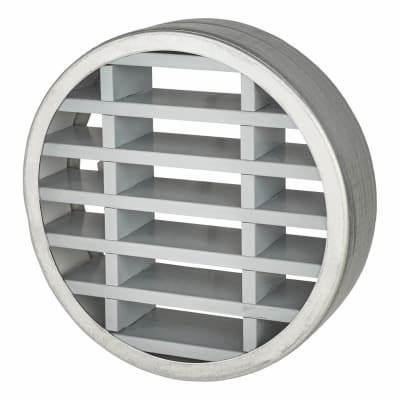 LVC Circular Air Transfer Vent - FD60 - 148mm Diameter - Silver