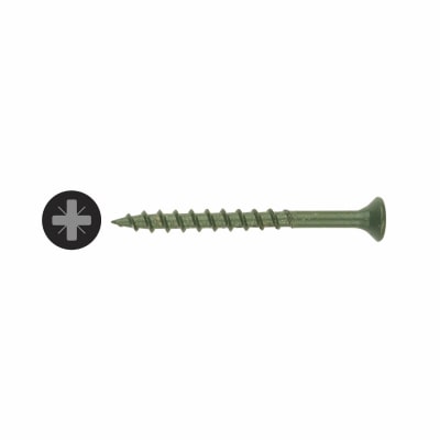 Treated Decking Screw - 4.5 x 50mm - Green - Pack of 200