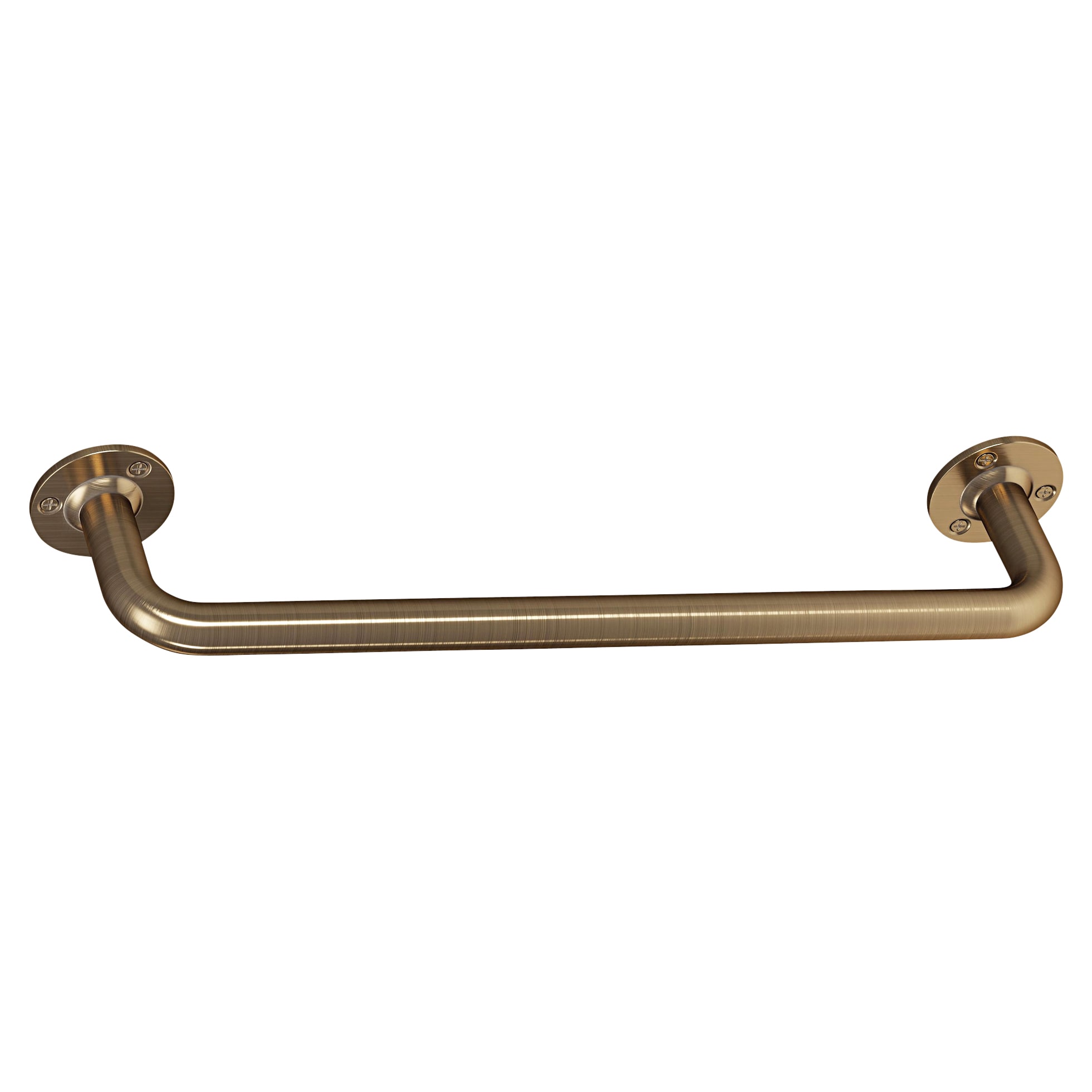 25mm Steel Grab Rail - 457mm Length - Antique Brass
