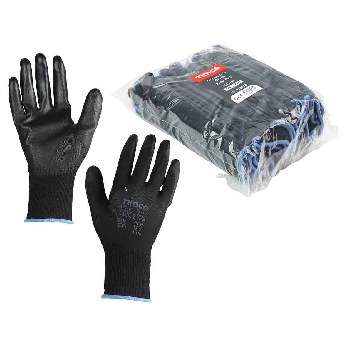 Durable Grip Glove - Extra Large - 12 Pairs