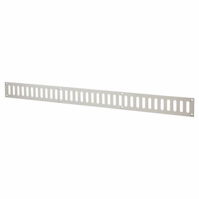 Plain Slotted Vent - 600 x 51mm - 6650mm² Free Air Flow - Polished Stainless Steel