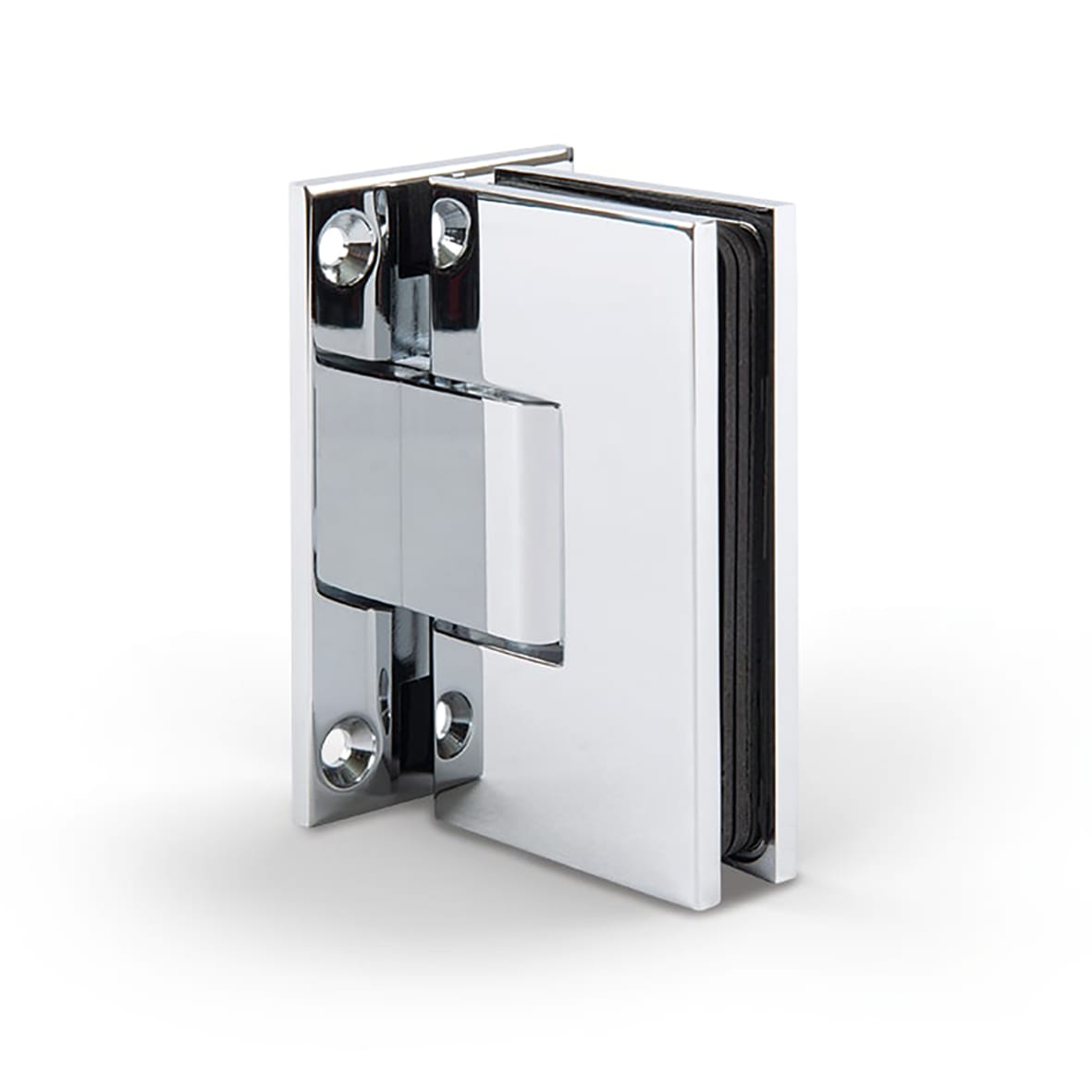 Bilbao Select Glass to Wall Shower Hinge - Double Sided - 8-12mm Glass - Polished Chrome