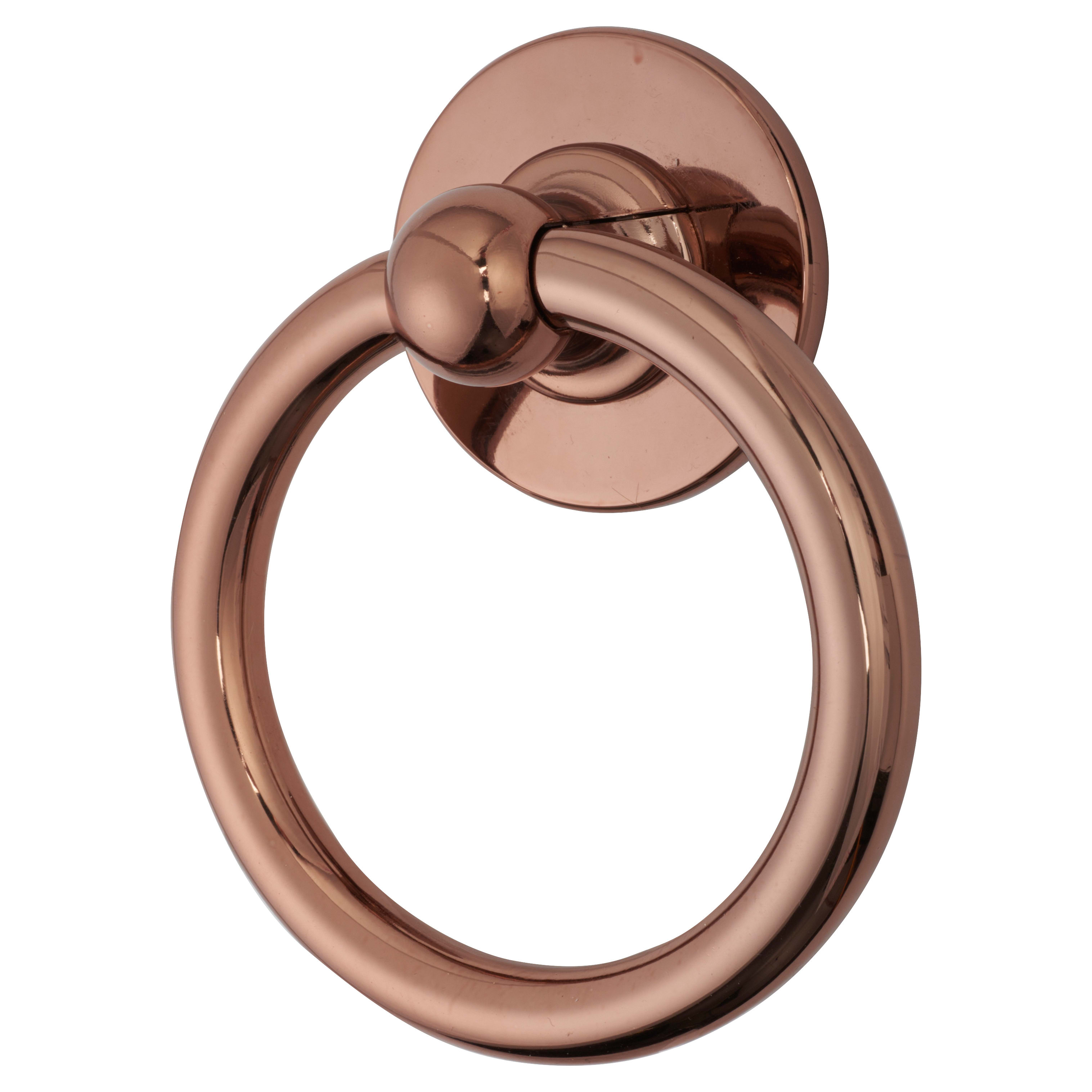 Bull Ring Door Knocker - Hardex Rose - 165 x 127mm