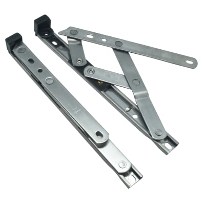 uPVC/Timber Standard Window Friction Stay Hinge - 13mm Stack - 8"/200mm - Top Hung - Pair