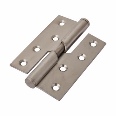 Rising Butt Door Hinge - 102 x 76 x 3mm - Right Hand - Satin Stainless Steel - Pair