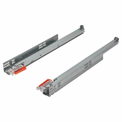 TANDEM BLUMOTION Soft Close Drawer Runners - Full Extension - 500mm Length - 11-16mm Panels - 30kg