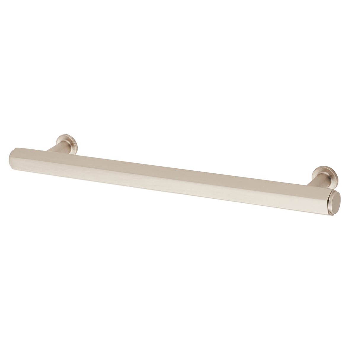 Vesper Hex 14mm T-Bar Cabinet Pull Handle - 160mm Centres - Satin Nickel