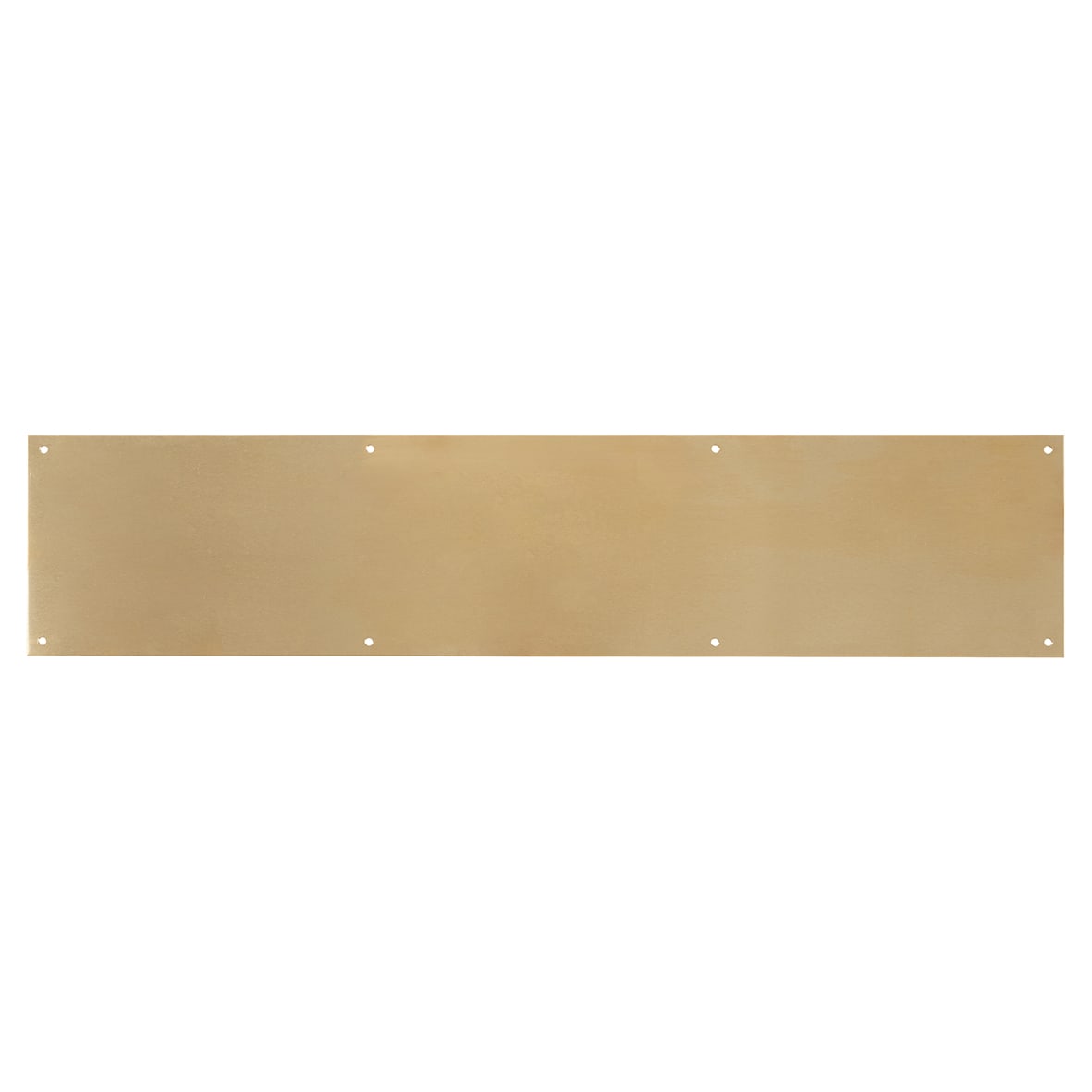 Solid Brass Kick Plate - 700 x 150 x 1.2mm - 8 Screw Holes - Satin