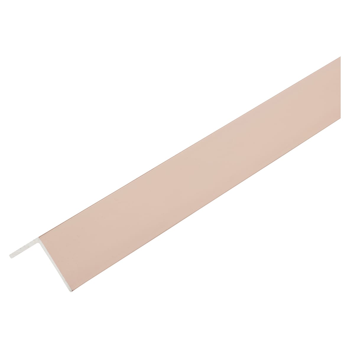 2000mm Aluminium Angle - Equal Sided - 20 x 20 x 1mm - Rose Gold