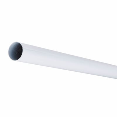19mm Round Steel Hanging Rail Tube - 914mm Length - White