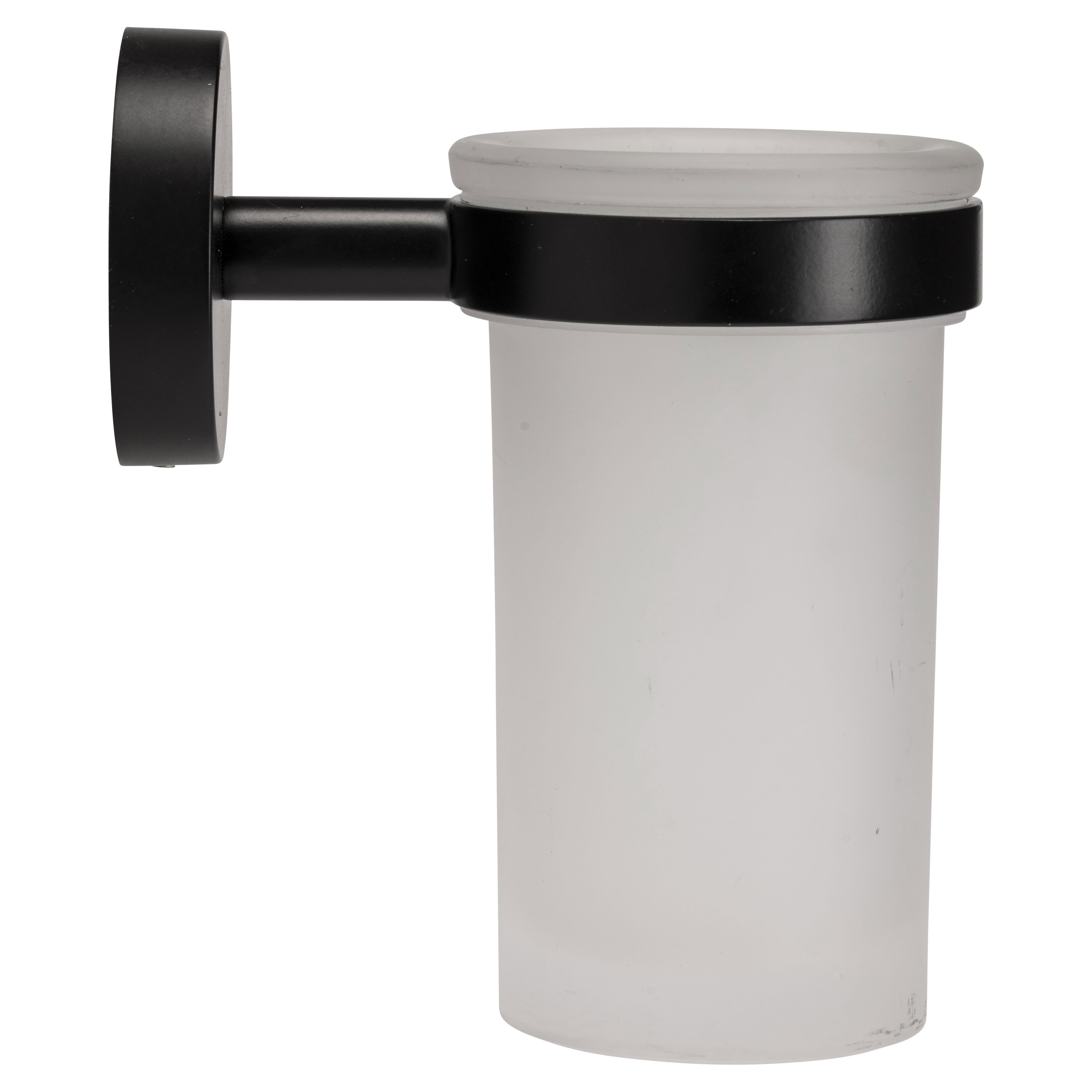 Cygnus Tumbler & Holder - 67 x 107 x 124.5mm - Matt Black