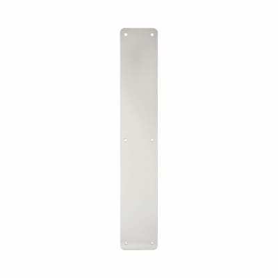 Aluminium Plain Finger Plate - 450 x 75 x 3mm - Satin Anodised