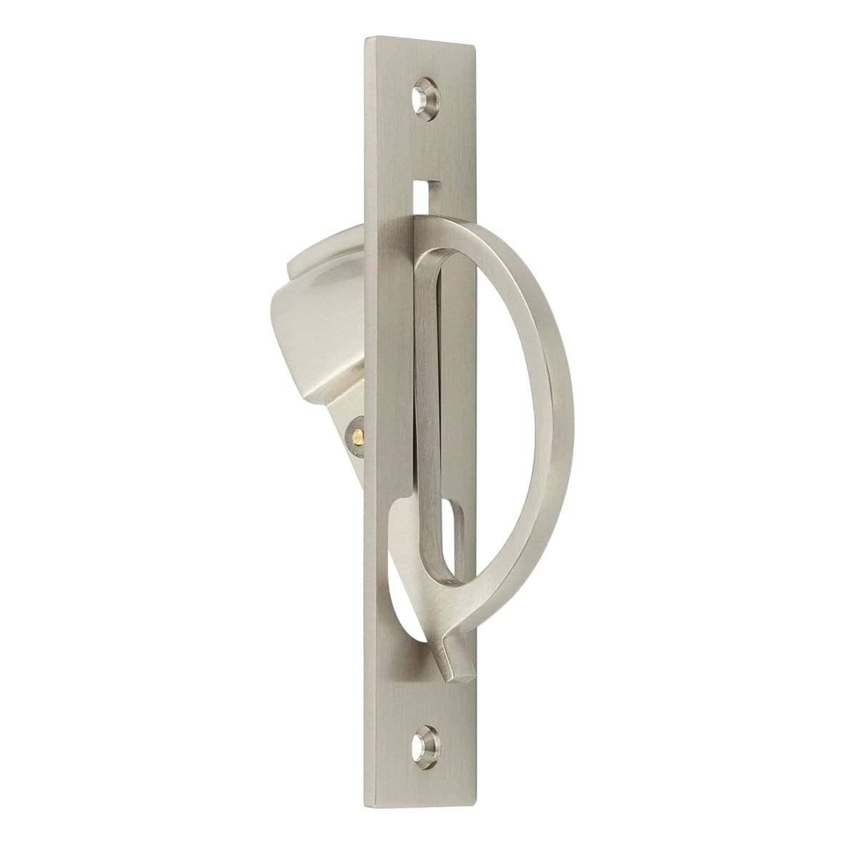 Sliding Door Edge Pull Handle - 130mm - Satin Nickel