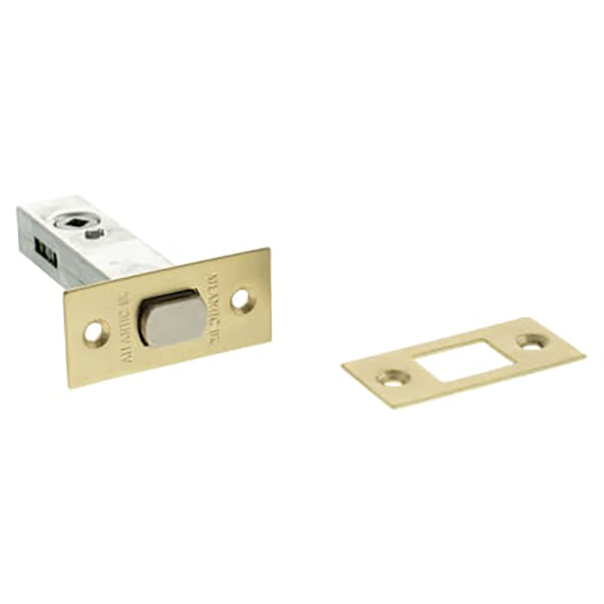 5mm Tubular Bathroom Deadbolt - 80mm Case - 60mm Backset - Square - Satin Brass