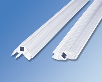 Shower Seal Magnetic Seal Set - 2200mm Length - Suits 8-10mm Glass