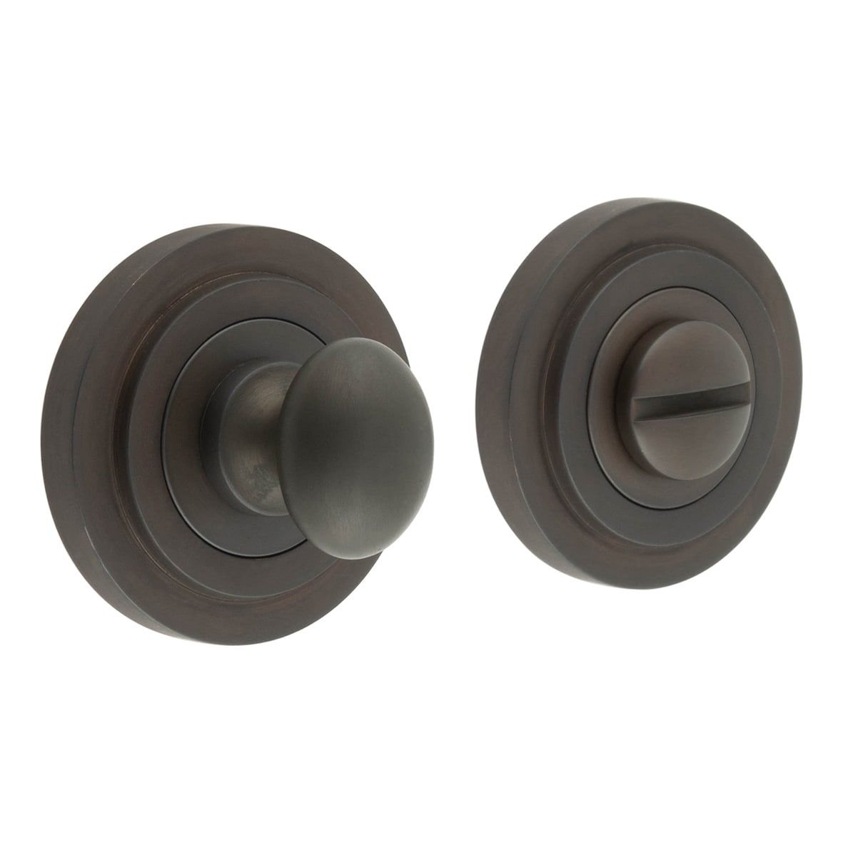 Inner 1 Turn & Release with Stepped Rose - 47mm Diameter - Dark Bronze