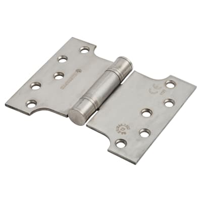 Max Parliament Hinge - 102 x 75 x 127 x 3.5mm - Satin Stainless Steel - Pair