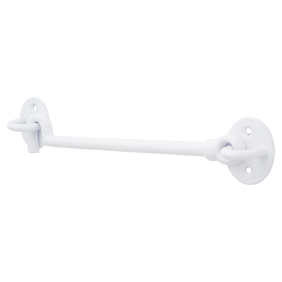 Cabin Hook & Eye - 200mm Length - White Iron