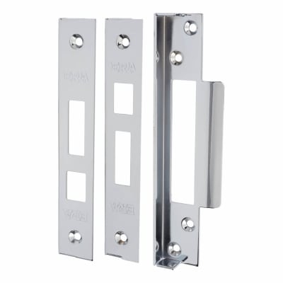 12.5mm Rebate Kit to suit Fortress:2007 5 Lever Sashlocks - Polished Chrome