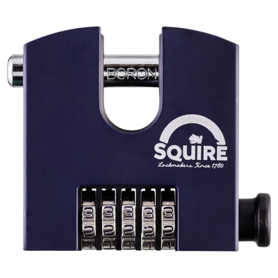 Security Combination Padlock - 75mm Body - 15 x 20 x 65mm Shackle - Blue