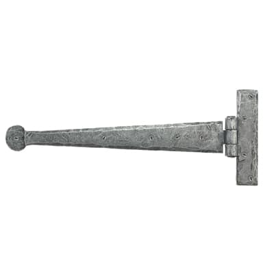 Door Tee Hinge - 305 x 114mm - Pewter - Pair