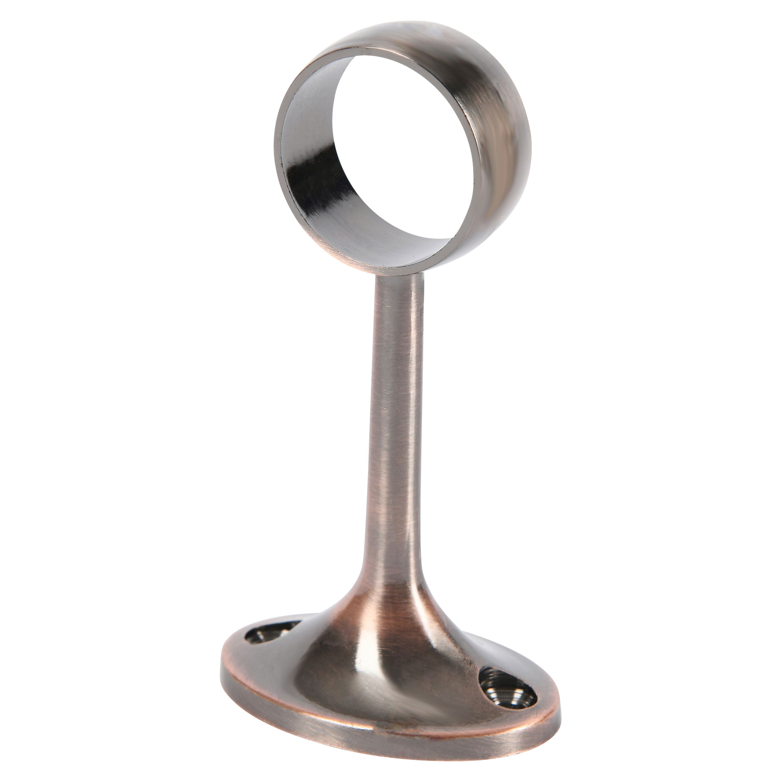 25mm Wardrobe Hanging Rail Centre Bracket - Antique Copper