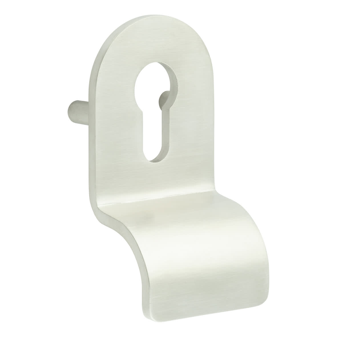 Satin Stainless Steel Euro Lug Fixed Cylinder Pull - 96 x 50mm