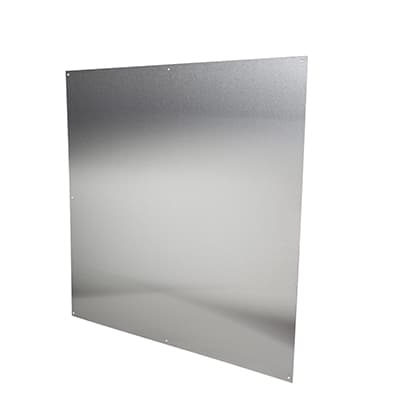 Stainless Steel Kick Plate - Half Door Panel - 760 x 760 x 1.2mm - 8 Screw Holes - Satin