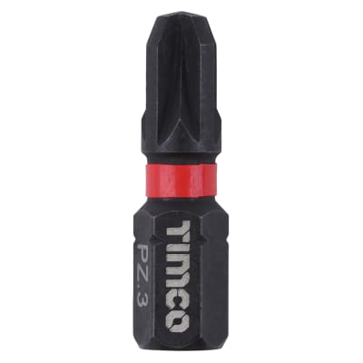 X6 Impact Driver Bits - Pozi - - 25mm Length - Pack of 10