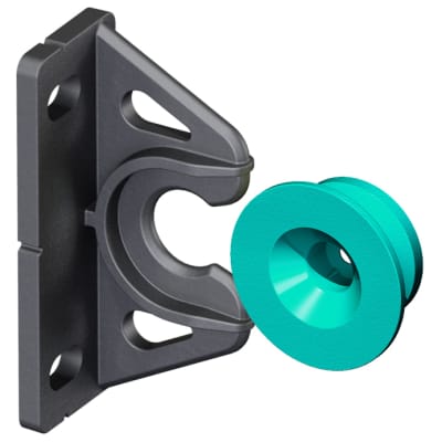Type 2 - Fix & Blue Button for Countersunk Wood & Euro Screws - 25 x 50mm - Pack of 12