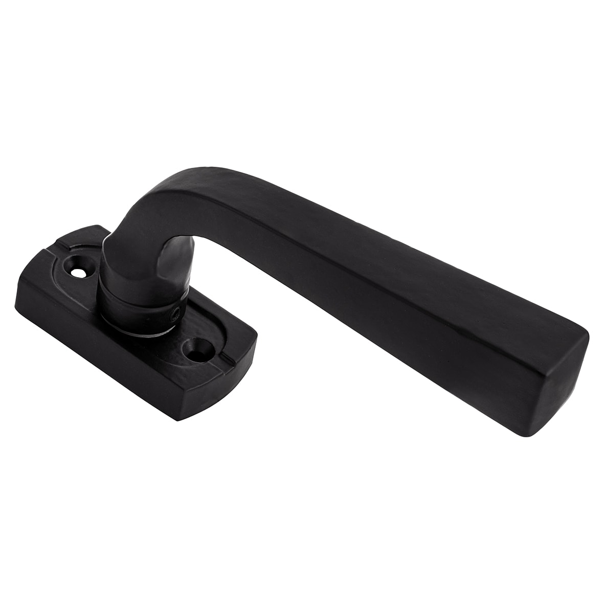Square Espagnolette Casement Window Handle - Reversible - Smooth Black