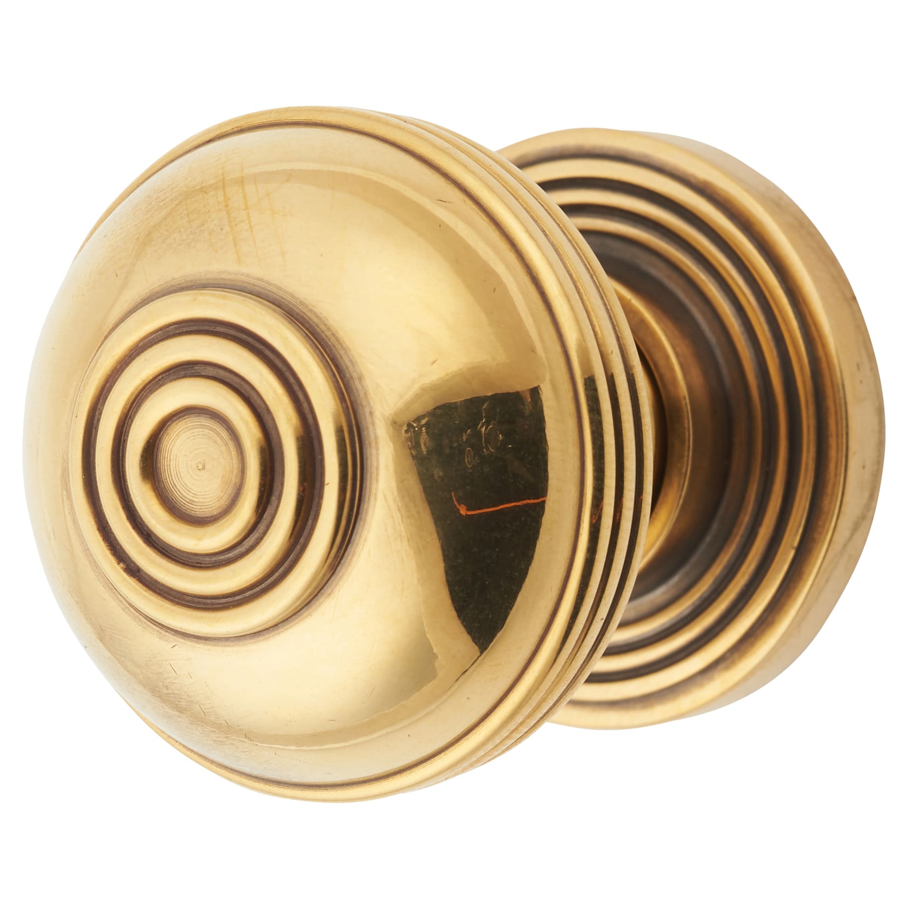 Prestbury Round Cabinet Knob - 32mm Diameter - Antique Brass
