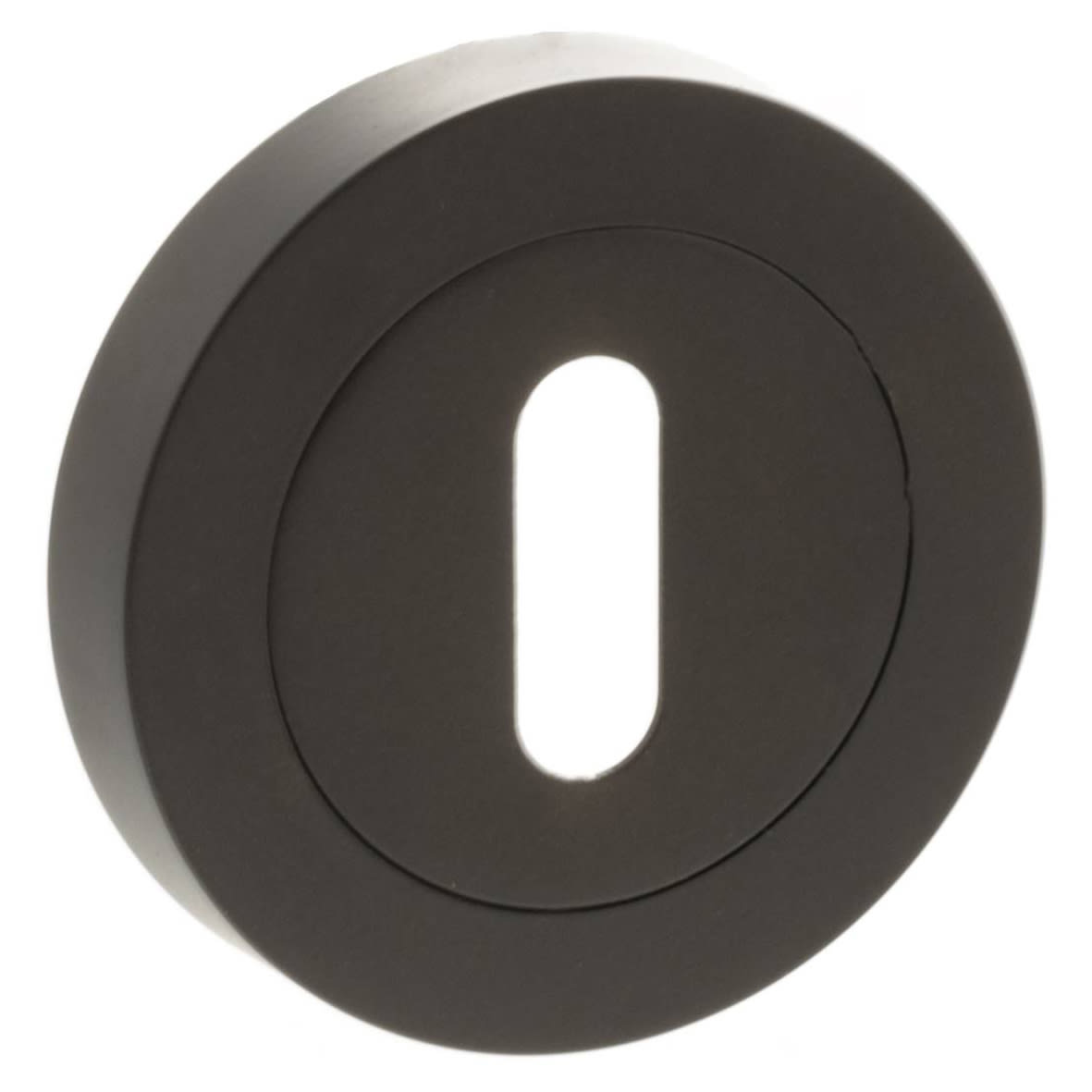 Status Escutcheon - 51mm Diameter - Keyhole - Urban Dark Bronze