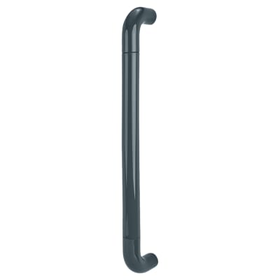 Anthracite Grey Nylon D-Bar Door Pull Handle - Bolt Fix - 600mm c/c