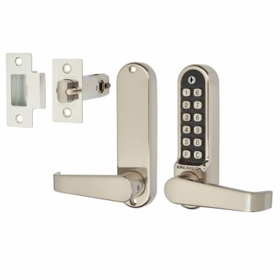 Borg BL5401 Easicode Pro Code Push Button Code Lock and Tubular Latch - Stainless Steel