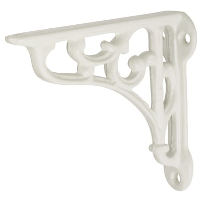 Scroll Shelf Bracket - 100 x 90mm - White