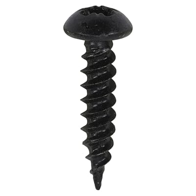Blackjax Pozi Round Head Wood Screws - 8 x 3/4" - Exterior Black Organic - Pack of 200