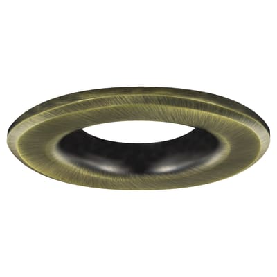 LED Lux Fire Fixed Fire Rated Downlight Bezel - Antique Brass