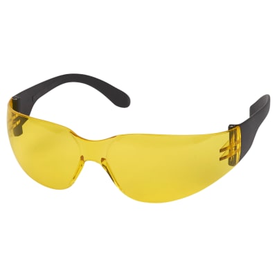 Safety Spectacle With Anti-Scratch Lens - - Amber