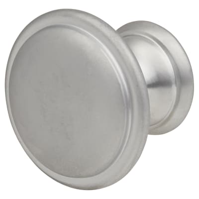 Rim Round Cabinet Knob - 30mm Diameter - Matt Chrome