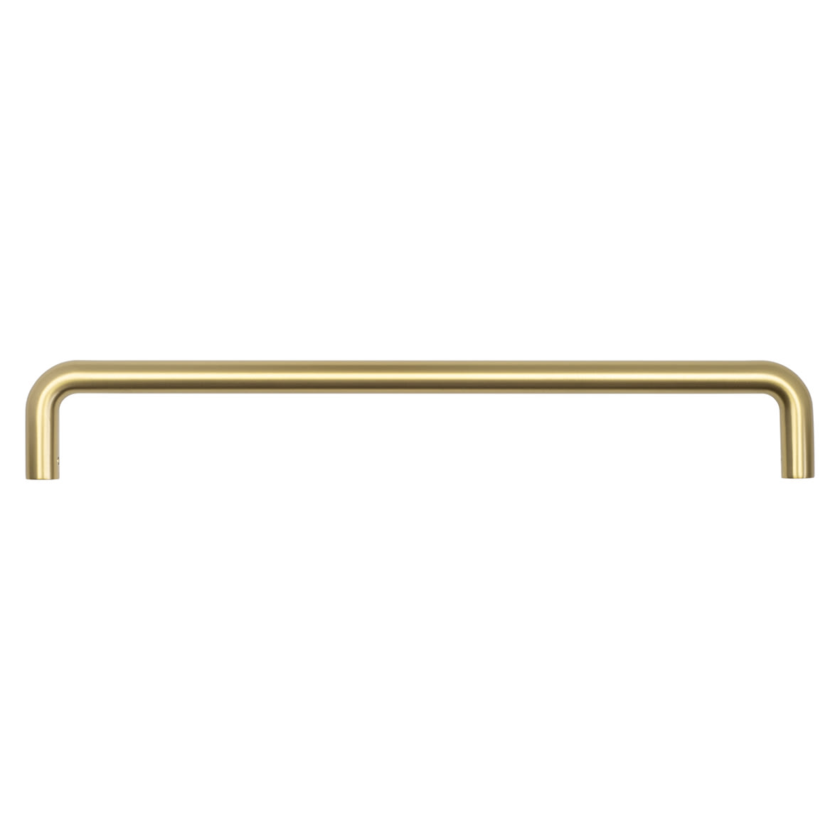 Satin Brass 19mm D-Bar Door Pull Handle - Screw Fix - 425mm c/c